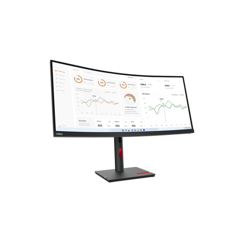 Lenovo ThinkVision T34w-30 86,4cm (34") UWQHD 21:9 curved Monitor HDMI/DP/USB-C